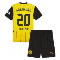 Billiga Borussia Dortmund Marcel Sabitzer #20 Barnkläder Hemma fotbollskläder till baby 2024-25 Kortärmad (+ Korta byxor)